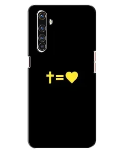 Чехол для Realme X50 Pro с картинкой «Сердце и Крест»