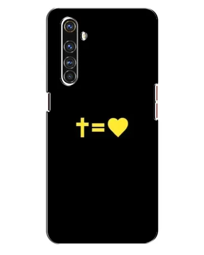 Чехол для Realme X50 Pro с картинкой «Сердце и Крест»