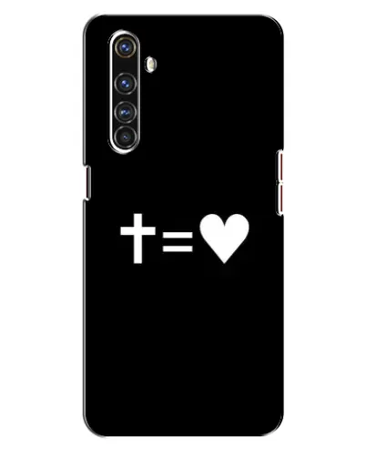 Чехол для Realme X50 Pro с картинкой «Крест и Сердце»