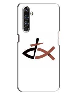 Чехол для Realme X50 Pro с картинкой «Рыба и крест»