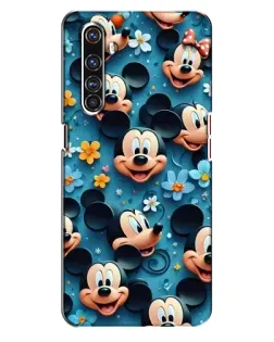 Чехол для Realme X50 Pro с картинкой «Паттерн Микки и Минни»