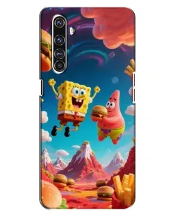 Чехол для Realme X50 Pro с картинкой «Космический фастфуд»
