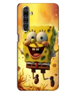 Чехол для Realme X50 Pro с картинкой «Губка Боб прыгает»