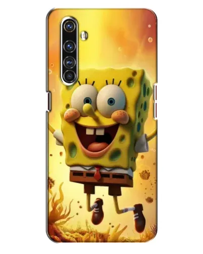 Чехол для Realme X50 Pro с картинкой «Губка Боб прыгает»