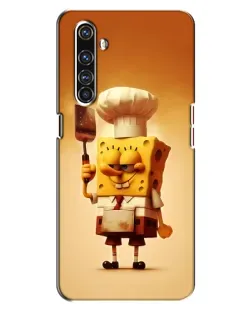 Чехол для Realme X50 Pro с картинкой «Губка Боб повар»