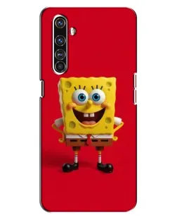 Чехол для Realme X50 Pro с картинкой «Спанч Боб на красном»