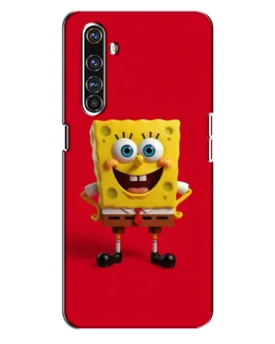 Чехол для Realme X50 Pro с картинкой «Спанч Боб на красном»