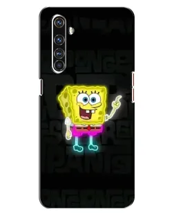 Чехол для Realme X50 Pro с картинкой «Неоновый Губка Боб»