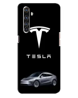 Чехол для Realme X50 Pro с картинкой «Tesla Model Y»