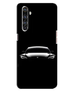 Чехол для Realme X50 Pro с картинкой «Фары Tesla Night»