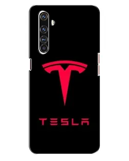 Чехол для Realme X50 Pro с картинкой «Tesla Red Logo»