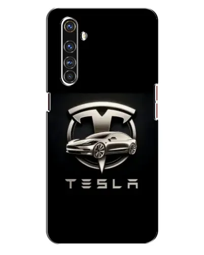 Чехол для Realme X50 Pro с картинкой «Tesla — серебристое авто» Чехол для Realme X50 Pro с картинкой «Tesla — серебристое авто»
