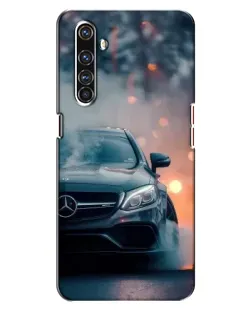 Чехол для Realme X50 Pro с картинкой «Mercedes — ночной город»