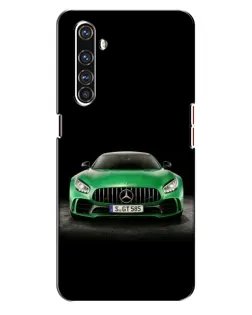 Чехол для Realme X50 Pro с картинкой «Mercedes — неоновый лого»