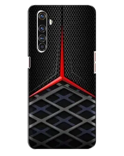 Чехол для Realme X50 Pro с картинкой «Mercedes Carbon Grid»