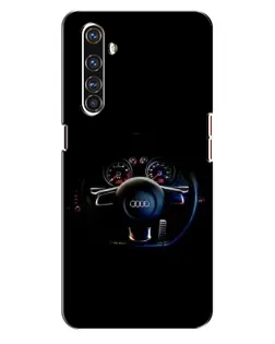Чехол для Realme X50 Pro с картинкой «Салон Audi — руль»