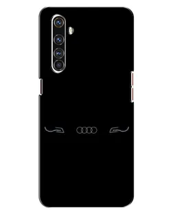 Чехол для Realme X50 Pro с картинкой «Audi — световой подпись»