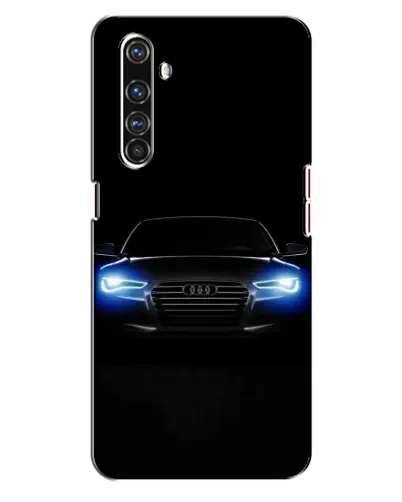 Чехол для Realme X50 Pro с картинкой «Audi в неоне»