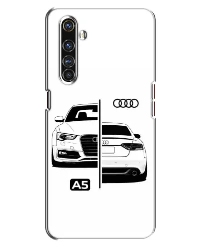 Чехол для Realme X50 Pro с картинкой «Audi — контрастный дизайн»