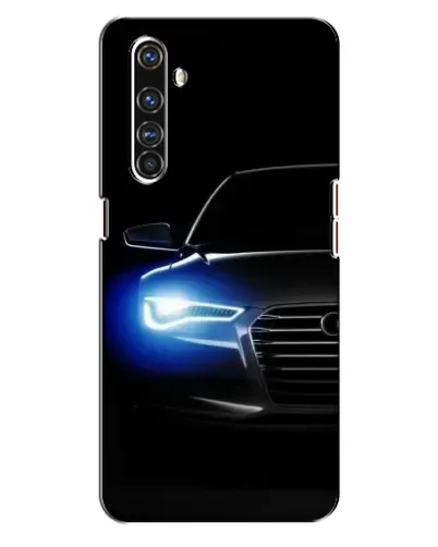 Чехол для Realme X50 Pro с картинкой «Неоновый взгляд Audi»