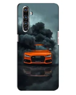Чехол для Realme X50 Pro с картинкой «Audi в облаках дыма»