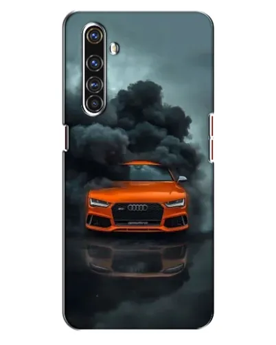 Чехол для Realme X50 Pro с картинкой «Audi в облаках дыма»
