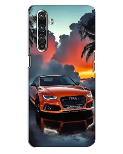 Чехол для Realme X50 Pro с картинкой «Audi — закат»