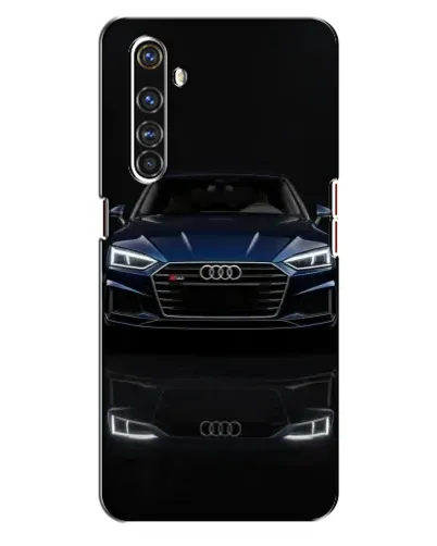 Чехол для Realme X50 Pro с картинкой «Audi — ночное отражение»