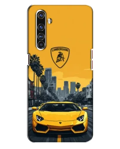 Чехол для Realme X50 Pro с картинкой «Желтый Lamborghini город» Чехол для Realme X50 Pro с картинкой «Желтый Lamborghini город»