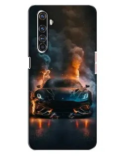 Чехол для Realme X50 Pro с картинкой «Lamborghini дымная эстетика»
