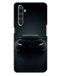 Чехол для Realme X50 Pro с картинкой «Черный Lamborghini Aventador»