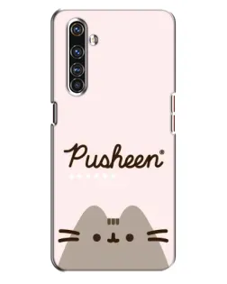 Чехол для Realme X50 Pro с картинкой «Pusheen логотип»