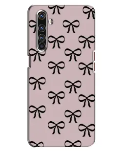 Чехол для Realme X50 Pro с картинкой «Черные бантики»