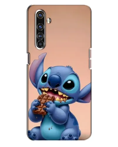 Чехол для Realme X50 Pro с картинкой «Стич ест шоколад»