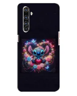 Чехол для Realme X50 Pro с картинкой «Stitch в цветах»
