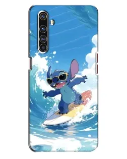 Чехол для Realme X50 Pro с картинкой «Стич на волне»