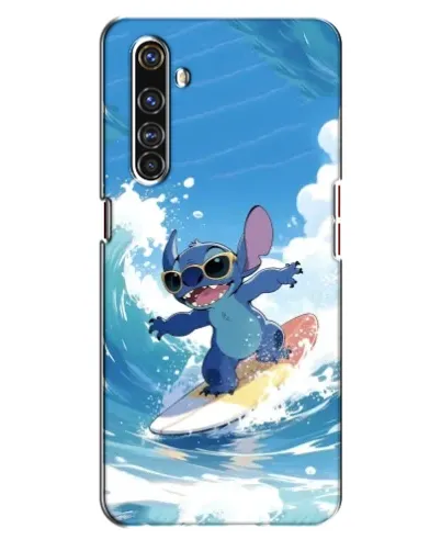 Чехол для Realme X50 Pro с картинкой «Стич на волне»