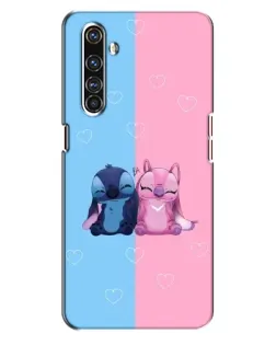 Чехол для Realme X50 Pro с картинкой «Stitch и Angel Love»