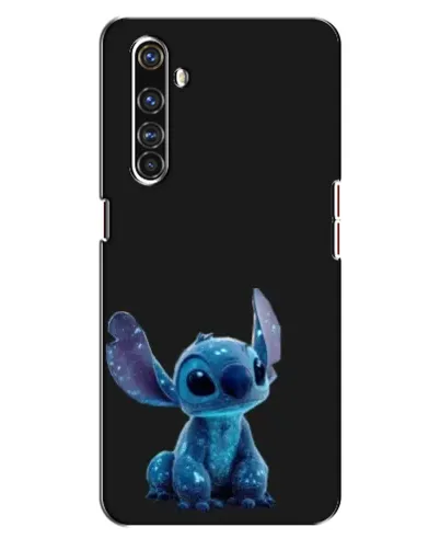 Чехол для Realme X50 Pro с картинкой «Стич на черном»