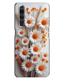 Чехол для Realme X50 Pro с картинкой «Белые сухоцветы»