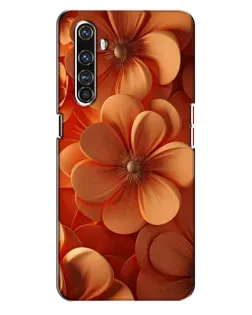 Чехол для Realme X50 Pro с картинкой «Оранжевый макро цветок»