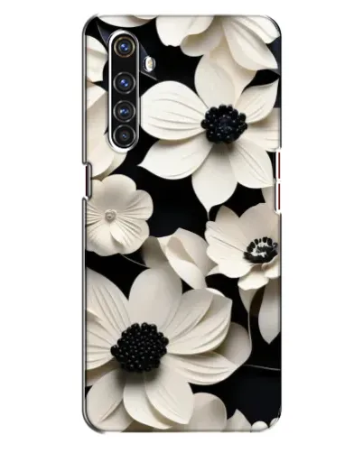 Чехол для Realme X50 Pro с картинкой «Объемные белые цветы» Чехол для Realme X50 Pro с картинкой «Объемные белые цветы»