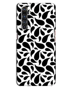 Чехол для Realme X50 Pro с картинкой «Контрастные черные капли»