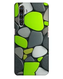 Чехол для Realme X50 Pro с картинкой «Яркая неоновая галька»