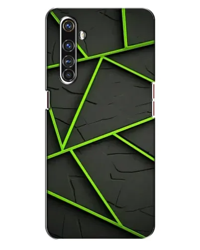 Чехол для Realme X50 Pro с картинкой «Зеленые геометрические линии»