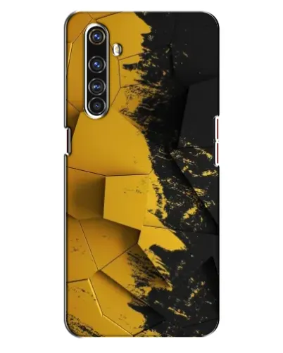 Чехол для Realme X50 Pro с картинкой «Золотые осколки геометрии»