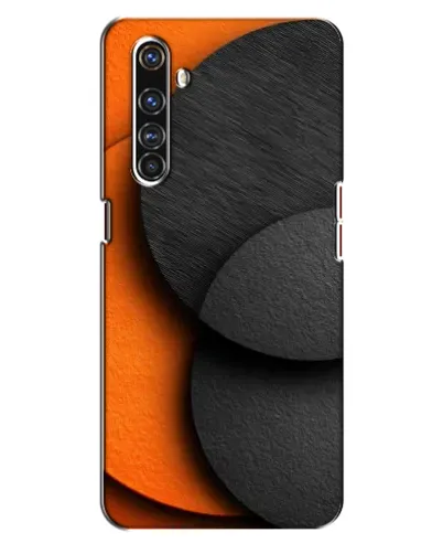 Чехол для Realme X50 Pro с картинкой «Геометрия оранжевых кругов»