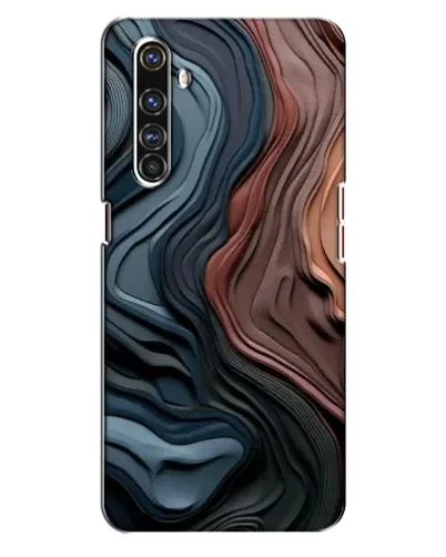Чехол для Realme X50 Pro с картинкой «Цветные волны каньона»