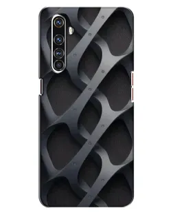 Чехол для Realme X50 Pro с картинкой «Объемное серое плетение»