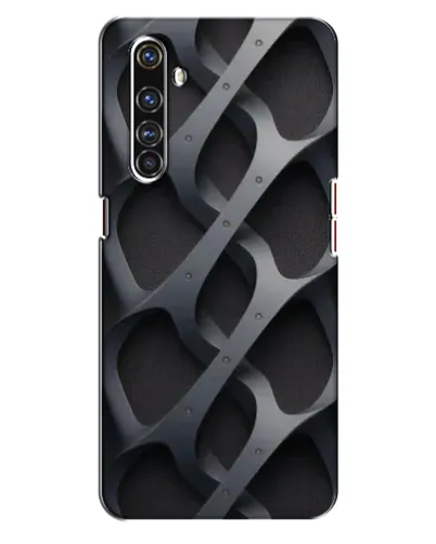Чехол для Realme X50 Pro с картинкой «Объемное серое плетение»
